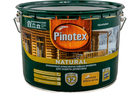 Купить Прозрачная атмосферостойкая пропитка Natural   9л   PINOTEX фото №1