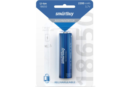 Купить Аккумулятор Smartbuy LI18650-2200 mAh  10/100   SBBR-18650-1B2200   18650 фото №1