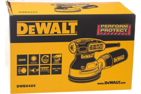 Купить Шлифмашина DeWALT DWE6423 Эксцентриковая 125мм 280Вт DWE6423 фото №8