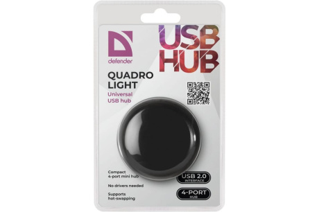 Купить Разветвитель USB2.0 DEFENDER QUADRO Light 4порта фото №4